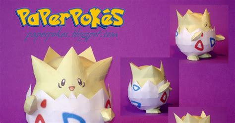 Paperpokés Pokémon Papercraft Togepi