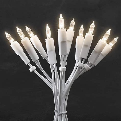 LED Mini Lichterkette 20er warmweiß Kabel weiß mit Schalter 2 85m 6301