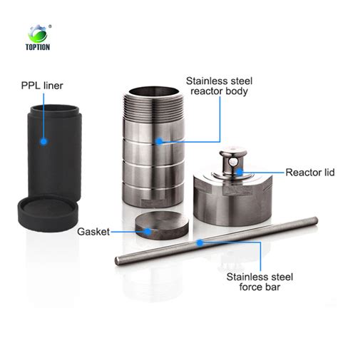 Toption 25ml hidrotermal Reactor Reactor hidrotérmico síntesis