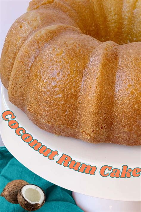 Boozy Coconut Rum Bundt Cake