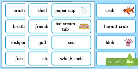 Free Word Cards To Support Teaching On Sharing A Shell