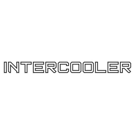 truck  drug intercooler contour sticker  pc