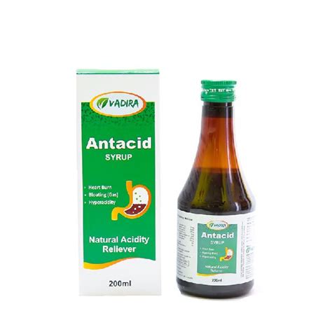 Vadira Antacid Syrup For Ayurvedic Packaging Type Plastic Bottles