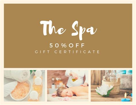 Customize 131 Spa T Certificate Templates Online Canva