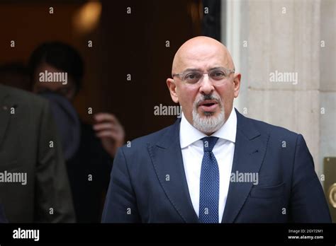 Education Secretary Nadhim Zahawi leaving 10 Downing Street, London ...