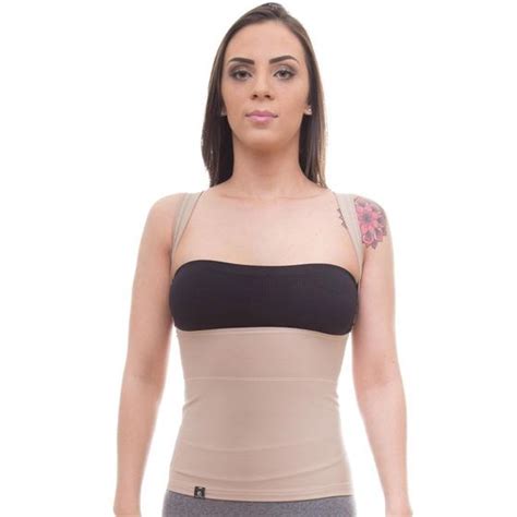 Cinta Modeladora E Postural Feminina Shapewear Slim Fitness Cinta