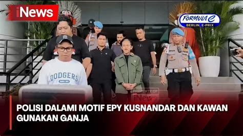 Full Positif Gunakan Ganja Epy Kusnandar Jalani Pemerikasaan Polisi