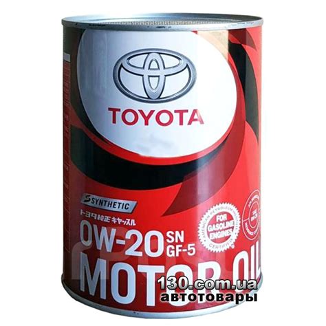 Toyota Motor Oil 0W-20 — synthetic motor oil — 1 l