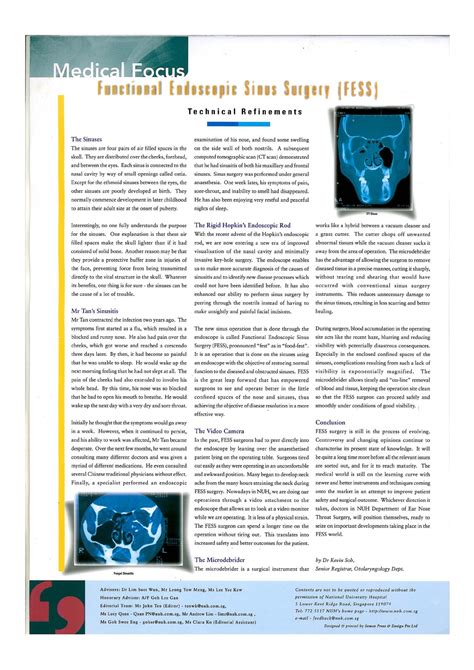 Functional Endoscopic Sinus Surgery Medical Focus