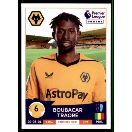 Venta Cromo de Boubacar Traoré Wolverhampton Wanderers Panini Premier