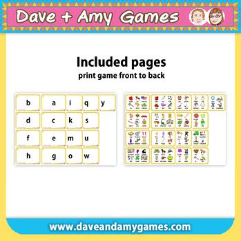 ABC Phonics Flashcards (small): Elementary 1 by Dave and Amy Games EFL ...