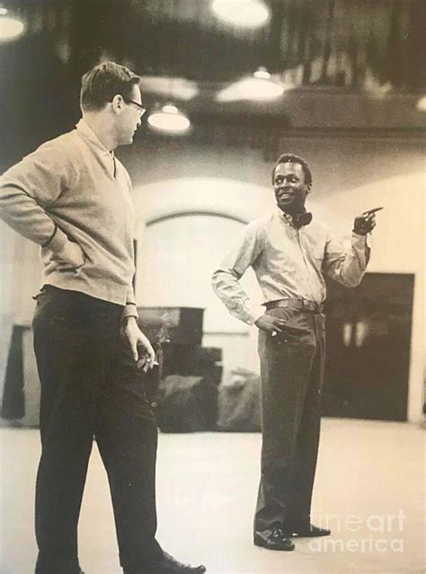 Bill Evan And Miles Davis In Kind Of Bue Session Photograph By Diane