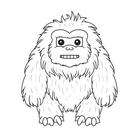 Yeti Coloring Page Coloring Corner