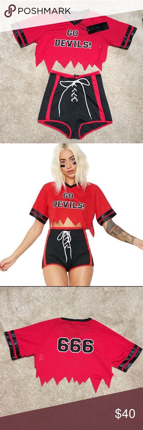 Dolls Kill Costume Dolls Kill “devils Play” Costume Brand New Crop Top And Shorts Are Included