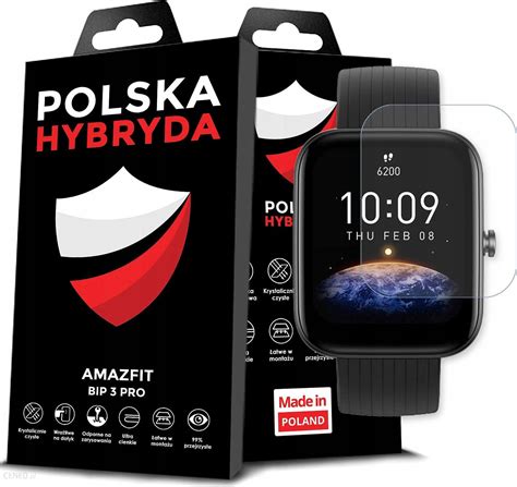 Szkło Hybrydowe Szkiełko Ochronne Na Smartwatch Do Amazfit Bip 3 Pro