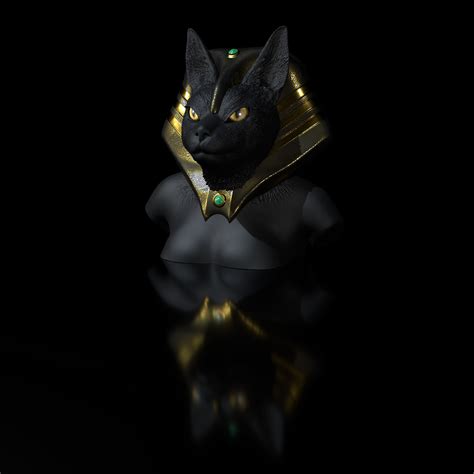 Goddess Bastet Bust 3D Model 3D Printable CGTrader