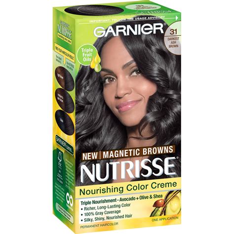 Garnier Nutrisse Nourishing Color Creme 31 Darkest Ash Brown