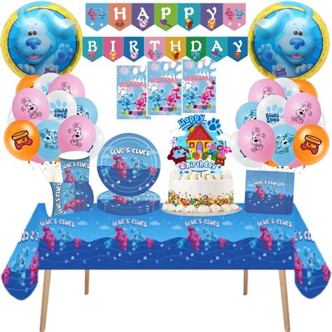 Globos Cotillón Decorativo Cumpleaños Pistas de Blue Tu Fiesta a un Click