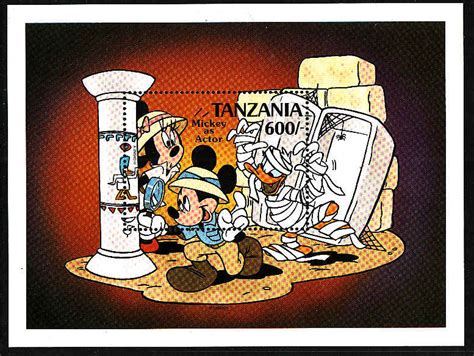 Tanzania Sc Disney Mickey As Actor Sheet Unused Nh Worldwide