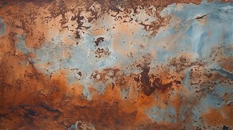 Artistic Representation Of Corrosion Texture On Copper Plated Steel