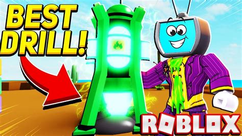 Buying The Best Drill In The Game In Roblox Drilling Simulator Youtube