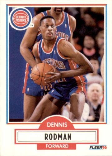 1990 Fleer Base 59 Dennis Rodman Detroit Pistons EBay