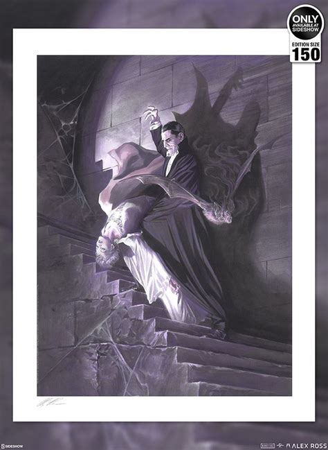 Universal Monsters Variant Fine Art Lithograph Set By Alex Ross Art