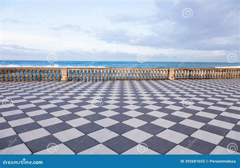 Livorno Italy Famous Mascagni Terrace Terrazza Mascagni With