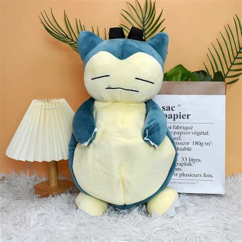 Kawaii Pokemon Mimikyu Snorlax Gengar Charizard Eevee Plush Backpack