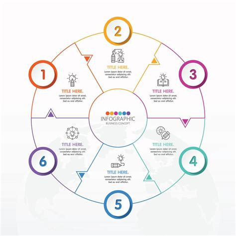 Grundlegende Kreis Infografik Vorlage Mit Schritten Prozess Oder