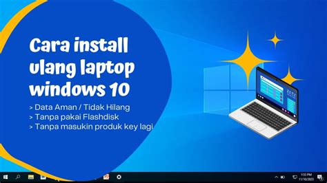 Cara Install Ulang Laptop Windows 10 Tanpa Kehilangan Data Dan Tanpa