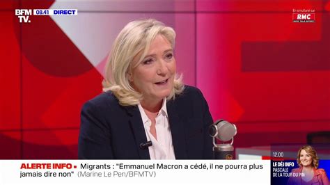 Marine Le Pen L Imam Iquioussen A Un Double Discours Dont On Ne Doit