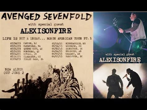 Avenged Sevenfold Life Is But A Dream Tour 2023 W Alexisonfire