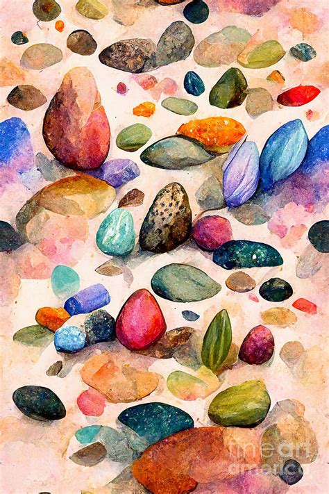 Colorful pebbles Digital Art by Sabantha - Fine Art America