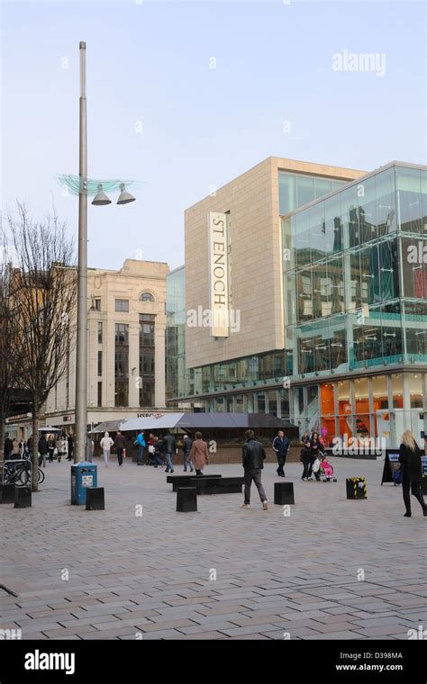 St Enoch Square Shopping Centre In Glasgow Scotland Uk Stock Photo