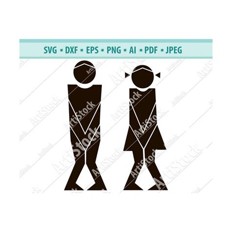 Restroom Svg Restroom Sign Svg Restrooms Door Sticker To Inspire