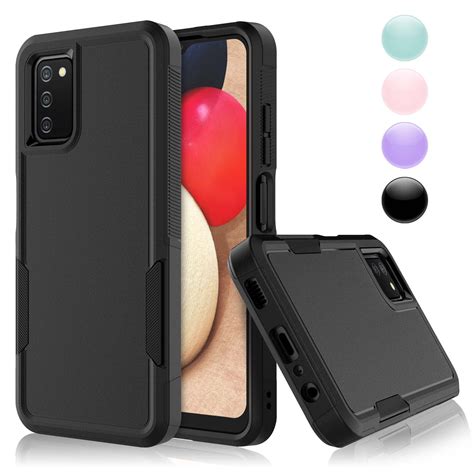 Njjex For Galaxy A03s Case Samsung A03s Phone Caseheavy Duty Dust Proof Shockproof Cover Full