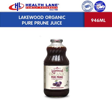 Lakewood Pure Prune Juice Organic 946ml Shopee Malaysia