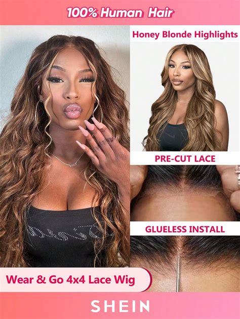 Wear Go Glueless Piano Honey Blonde Highlight 4 27 Balayage Body Wave