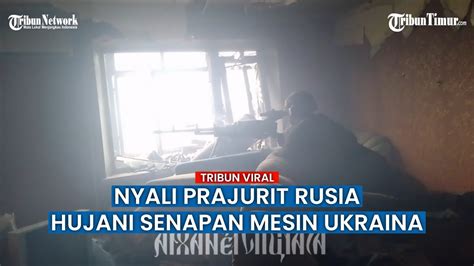 Andalkan Senapan Mesin Kaliber Besar Rusia Tembak Brutal Tentara Musuh