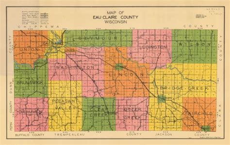 Map Of Eau Claire County Wisconsin Map Or Atlas Wisconsin