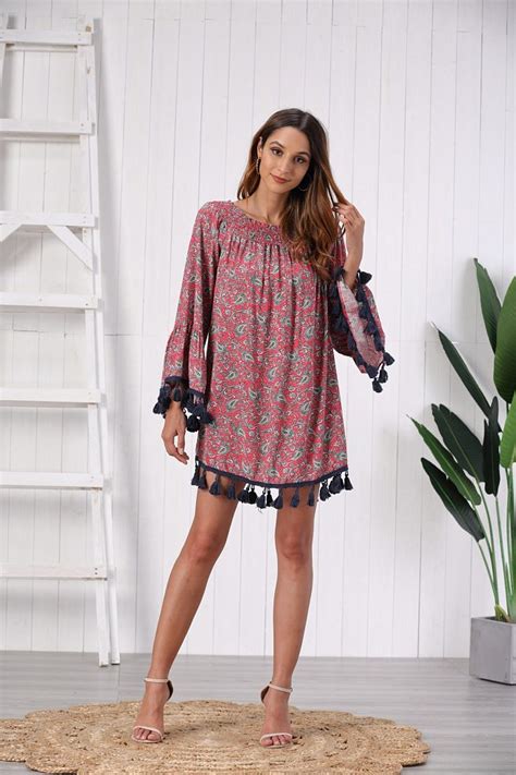 [hot Item] 2020 New Design Cool Girls Fashion Summer Casual Loose Women Beach Dress Material