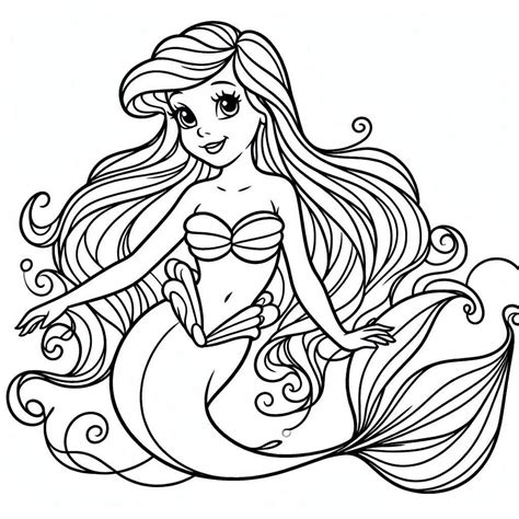 Desenhos De Ariel Para Colorir Pintar E Imprimir ColorirOnline