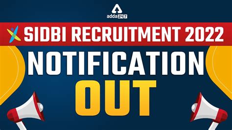 Sidbi Recruitment Notification Out Know All The Details Youtube