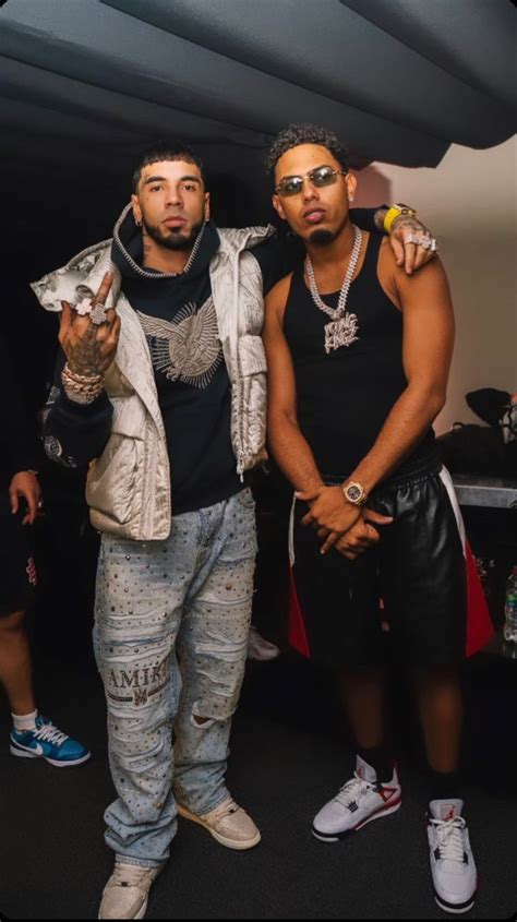 Anuel AA Myke Towers Gangsta Style Celebrities Male Rappers