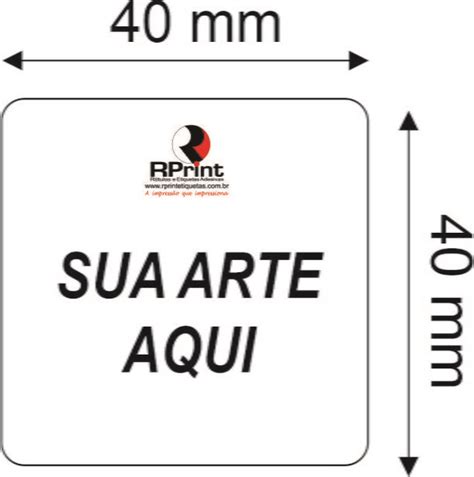 Adesivo Transparente Cm Personalizado Unidades Elo