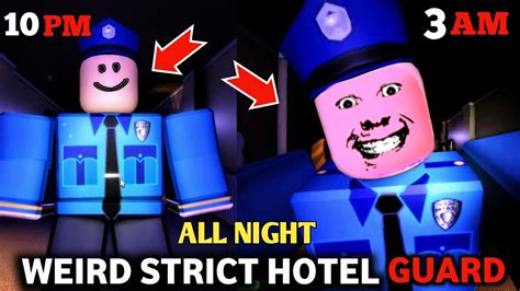 Weird Strict Hotel Guard Night 1 To Night 5 Full Walkthrough And All Ending Youtube