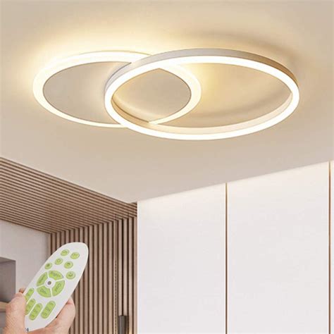 4 6 8 Headers Square LED Ceiling Light Dimmable With Remote Control