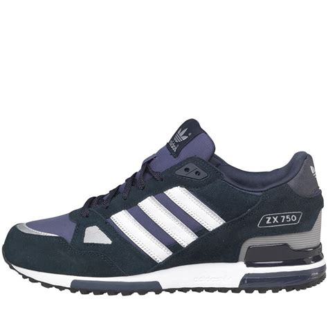 Buy Adidas Originals Mens Zx 750 Trainers New Navy White