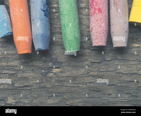 Multi Colored Crayon Multi Coloreds Crayons Stock Photo Alamy